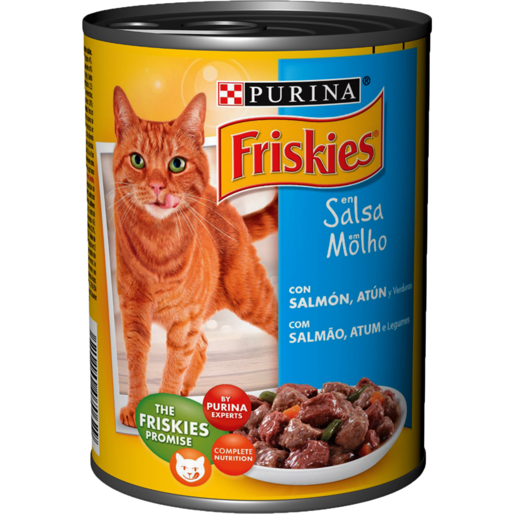 FRISKIES GATO LATA SALMÃO/ATUM/LEGUMES 400GRS FRISKIES GATO LATA SALMÃO/ATUM/LEGUMES 400GRS