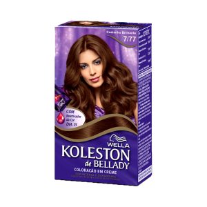KOLESTON COLORAÇÃO EM CREME CASTANHO BRILHANTE 7/77