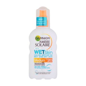GARNIER AMBRE SOLAIRE PROTETOR SPRAY WET SKIN RESISTENTE À ÁGUA FP20 200ML