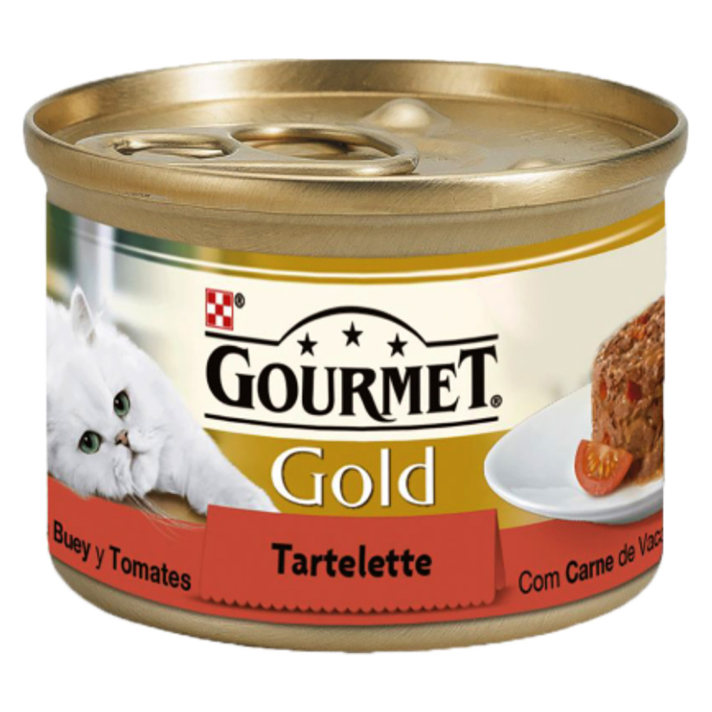 GOURMET GOLD GATO TARTELETTE C/CARNE DE VACA E TOMATE 85GRS GOURMET GOLD GATO TARTELETTE C/CARNE DE VACA E TOMATE 85GRS