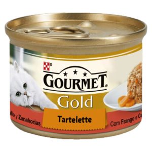 GOURMET GOLD GATO TARTELETTE C/FRANGO E CENOURA 85GRS