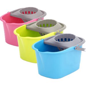 PLASTIKEN BALDE ROSA/AMARELO/AZUL C/ESPREMEDOR 16LT 1UND