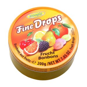 WOOGIE FINE DROPS REBUÇADOS SABOR FRUTAS 200GRS
