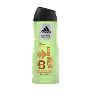 ADIDAS GEL BANHO ACTIVE START REVITALIZANTE 3 EM 1 CORPO / CABELO / ROSTO 400ML