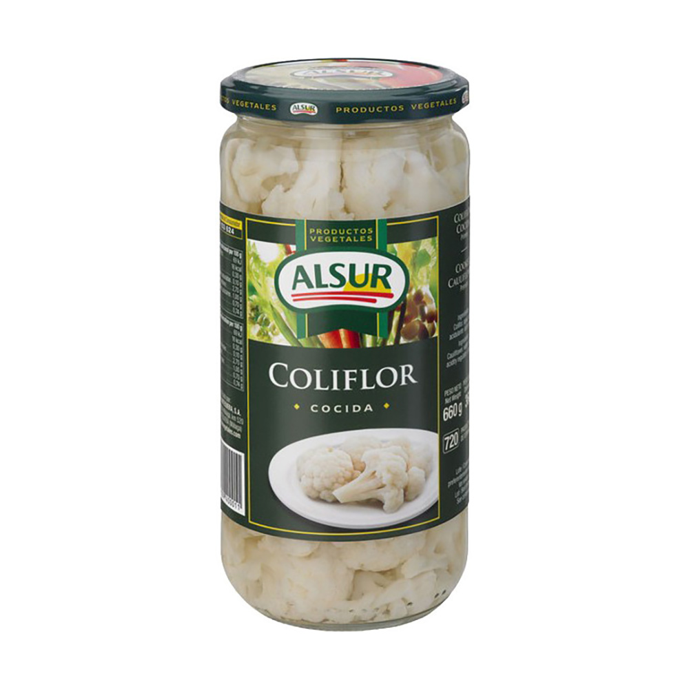 ALSUR COUVE-FLOR COZIDA 360GRS ALSUR COUVE-FLOR COZIDA 360GRS