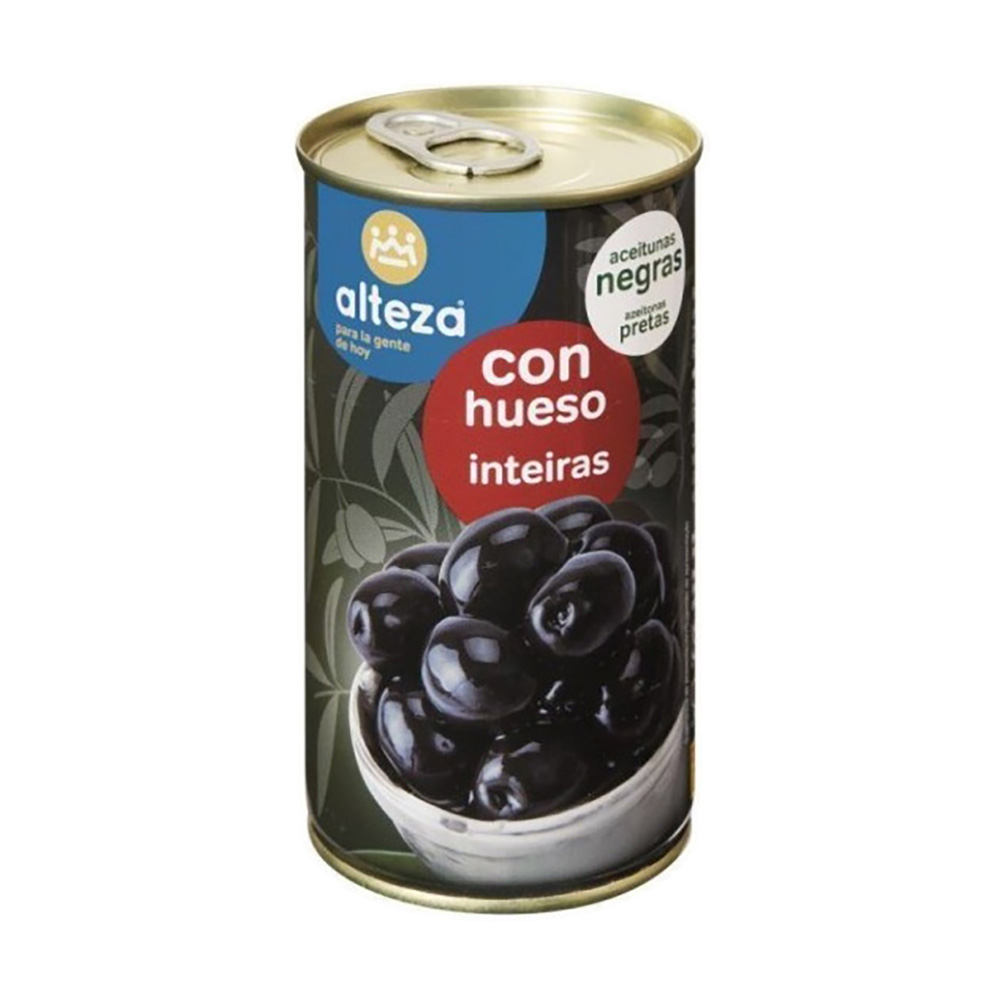 ALTEZA AZEITONAS PRETAS INTEIRAS 350GRS ALTEZA AZEITONAS PRETAS INTEIRAS 350GRS