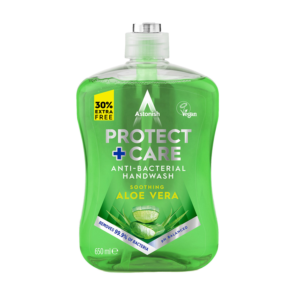 ASTONISH SAB. LIQ. PROTECT+CARE ANTI-BACTERIAL SUAVE ALOE VERA 650ML ASTONISH SAB. LIQ. PROTECT+CARE ANTI-BACTERIAL SUAVE ALOE VERA 650ML