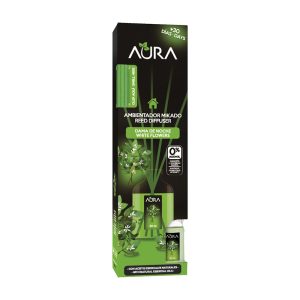 AURA AMBIENTADOR MIKADO FRAGÂNCIA FLORES BRANCAS 30ML