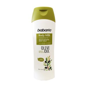 BABARIA BODY MILK HIDRATANTE C/AZEITE DE OLIVA 100% VEGANO 400ML