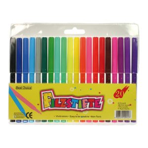 BEST CHOICE MARCADORES DE COLORIR PK20