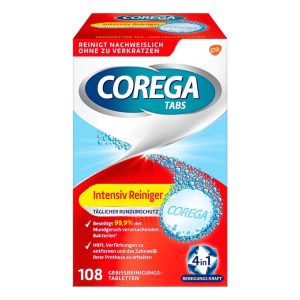 COREGA PASTILHAS LIMPEZA INTENSIVA PROTEÇÃO TOTAL DIÁRIA 4EM1 108UNDS