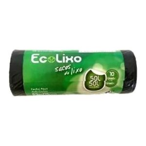 ECOLIXO SACOS LIXO FECHO FÁCIL 65X70 50 LTS 10UNDS