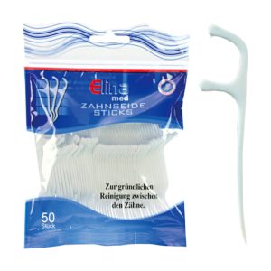 ELINA MED FIO DENTÁRIO INTERDENTAL 3 EM 1 PK50