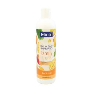 ELINA MED GEL DE BANHO 2EM1 CABELO & CORPO FAMILY FRUITS 500ML