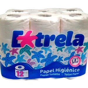 ESTRELA PAPEL HIGIÉNICO COMFORT 2 FOLHAS 12ROLOS