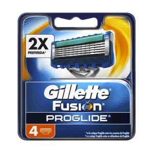 GILLETTE LAMINAS BARBEAR FUSION PROGLIDE 4UND