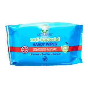GREEN SHIELD TOALHITAS MÃOS ANTI-BACTERIAL 20UNDS