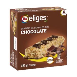 IFA ELIGES BARRITAS CEREAIS C/CHOCOLATE PK(6X25G) 150GRS