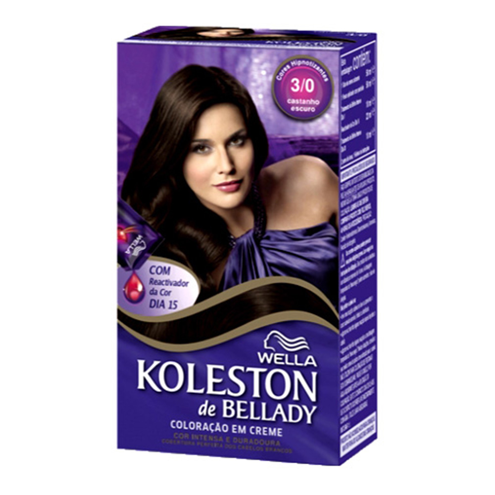 KOLESTON COLORAÇÃO EM CREME CASTANHO ESCURO 3/0 KOLESTON COLORAÇÃO EM CREME CASTANHO ESCURO 3/0