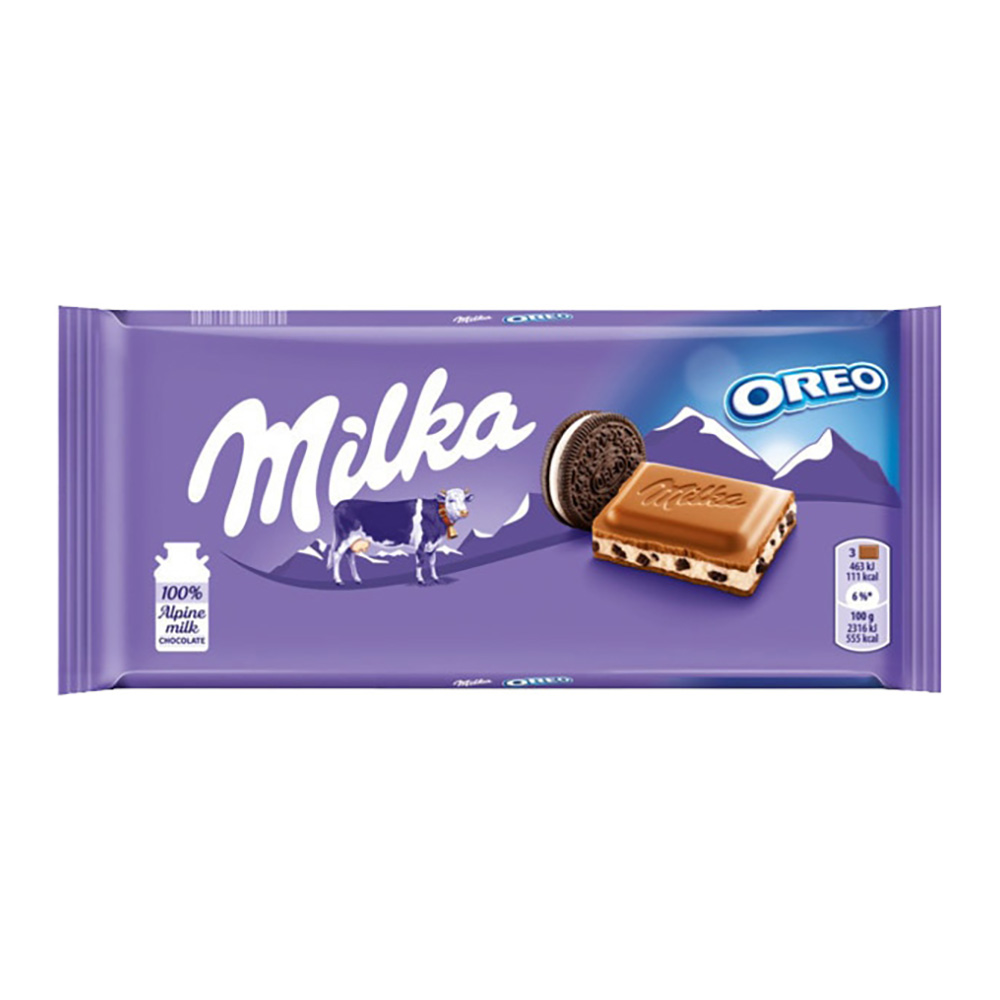 MILKA CHOCOLATE DE LEITE C/OREO 100GRS MILKA CHOCOLATE DE LEITE C/OREO 100GRS
