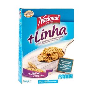 NACIONAL +LINHA FLOCOS DE ARROZ E TRIGO INTEGRAL 300GRS