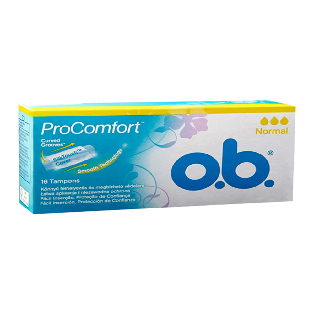 O.B. PROCOMFORT TAMPÕES NORMAL 16UND O.B. PROCOMFORT TAMPÕES NORMAL 16UND