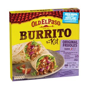 OLD EL PASO BURRITO THE KIT C/ TORTILHAS DE TRIGO C/MOLHO C/CONDIMENTOS 510GRS