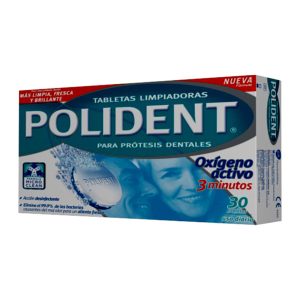 POLIDENT PAST. LIMP. PROTESES DENT. OXIGÉNIO ACTIVO 30CAP.