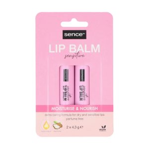 SENCE BÁLSAMO LABIAL SENSITIVE PK 2UNDS (2X4,3GRS)