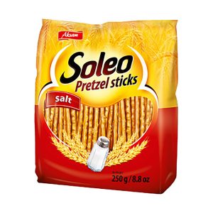 SOLEO PRETZEL STICKS C/SAL 250GRS