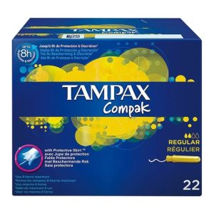 TAMPAX MAXI COMPAK C/APLICADOR (4-8HORAS) REGULAR 22UND