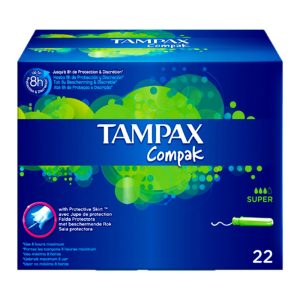 TAMPAX MAXI COMPAK C/APLICADOR (4-8HORAS) SUPER 20UND