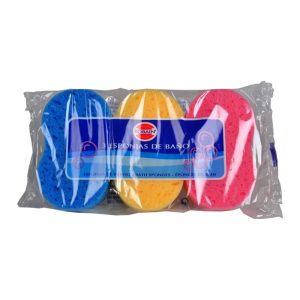 TOBAIN ESPONJAS DE BANHO OVAL PK3