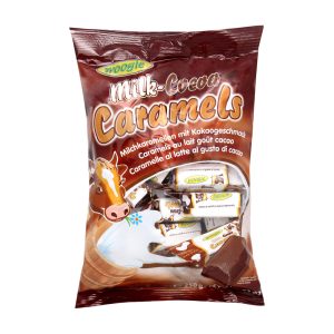 WOOGIE CARAMELOS LEITE C/SABOR DE CACAU 250GRS