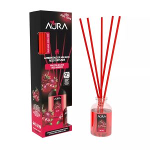 AURA AMBIENTADOR MIKADO FRAGRÂNCIA FRUTOS VERMELHOS 30ML