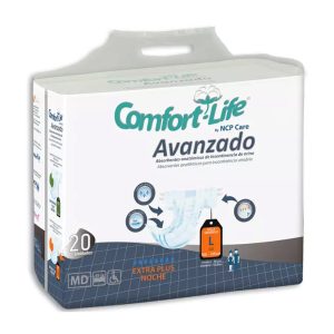 COMFORT-LIFE AVANZADO ABSORVENTES ANATÓMICOS DE INCONTINÊNCIA TAMANHO L 20UNDS