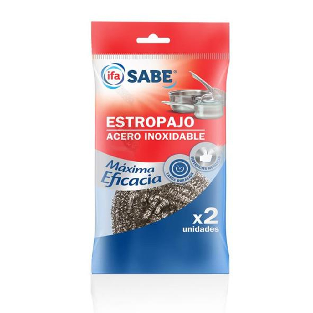 IFA SABE ESFREGÃO DE AÇO INOXIDÁVEL 2UNDS IFA SABE ESFREGÃO DE AÇO INOXIDÁVEL 2UNDS