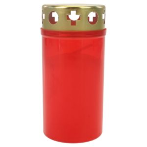 JEAN VELA Nº3 COPO VERMELHO CERA BRANCA C/TAMPA DOURADA