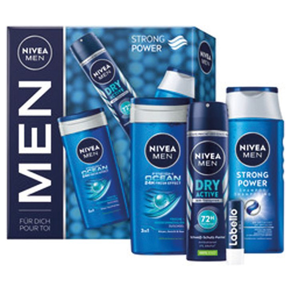 NIVEA MEN STRONG POWER ( DEO SP.150ML + GEL BANHO) NIVEA MEN STRONG POWER ( DEO SP.150ML + GEL BANHO)