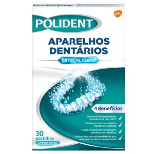 POLIDENT PAST. LIMP. APARELHOS DENTÁRIOS 30CAP.
