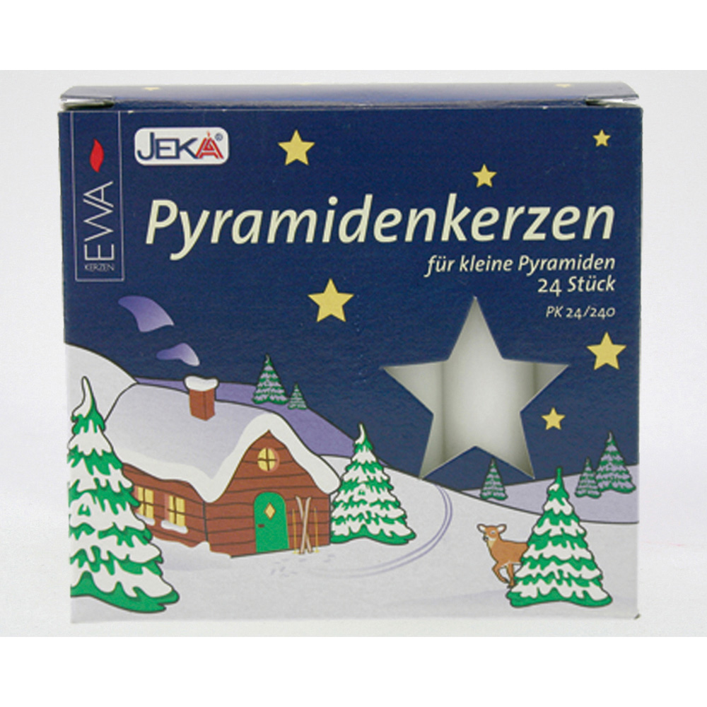 VELAS PIRAMIDE BRANCO 14X74CM 24UN VELAS PIRAMIDE BRANCO 14X74CM 24UN