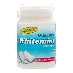 WOGGIE PASTILHA ELÁSTICA S/AÇÚCAR WHITEMINT 64,4GRS