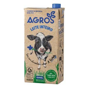 AGROS LEITE INTEIRO 1L