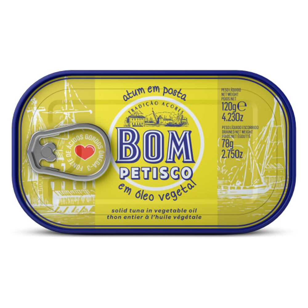 BOM PETISCO ATUM EM ÓLEO VEGETAL 120GRS BOM PETISCO ATUM EM ÓLEO VEGETAL 120GRS
