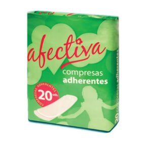 AFECTIVA COMPRESSAS ADERENTES 20 UN