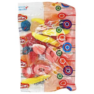 CENTAL GOMAS MIX FRUTAS C/ ACUCAR 150 GR X 10
