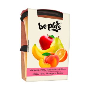 BE PLUS PREPARADO DE FRUTAS PARA BEBÉS 3 FRUTAS E BANANA 2X200GR