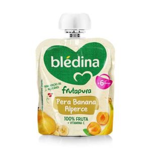 BLEDINA FRUTA PURA PÊRA/BANANA/ALPERCE SAQ.85GR