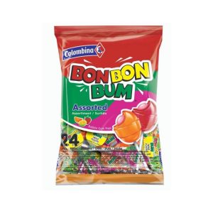 COLOMBINA BONBON BUM CHUPAS SORTIDOS C/PAST.ELÁST. SC 24U