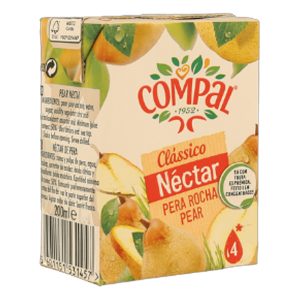 COMPAL CLASSICO PERA ROCHA 200ML CARTÃO